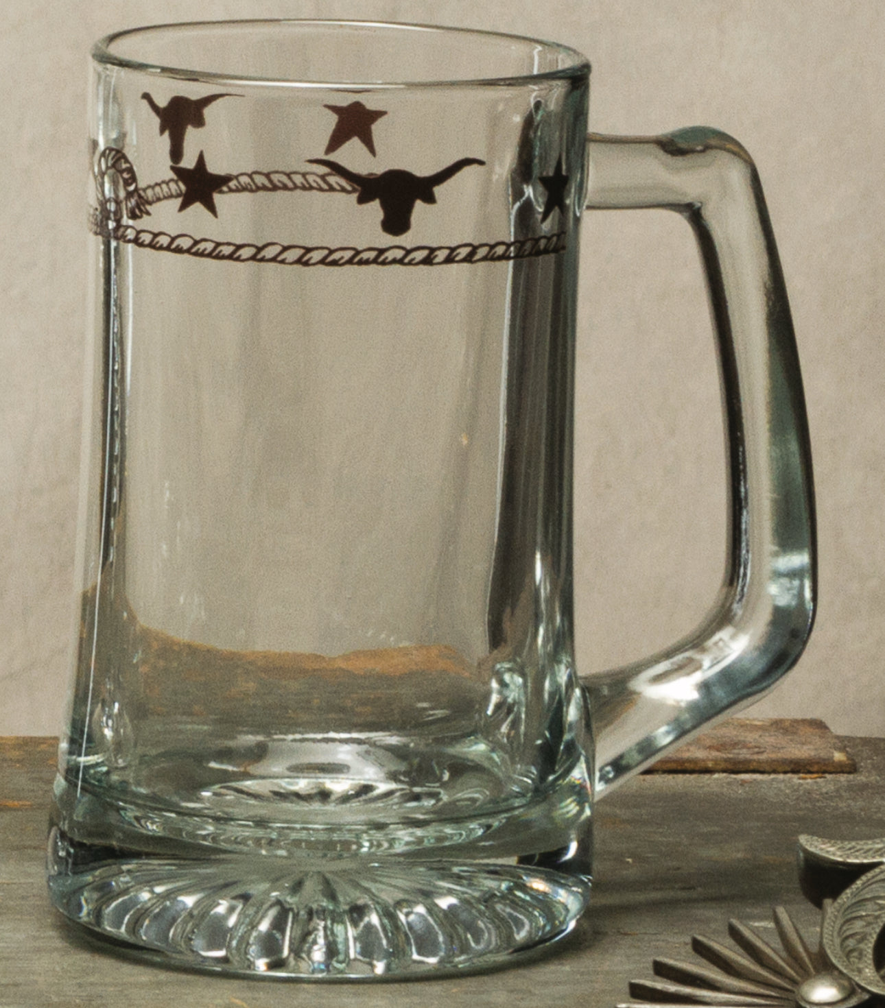 Stars & Longhorns Beer Mug