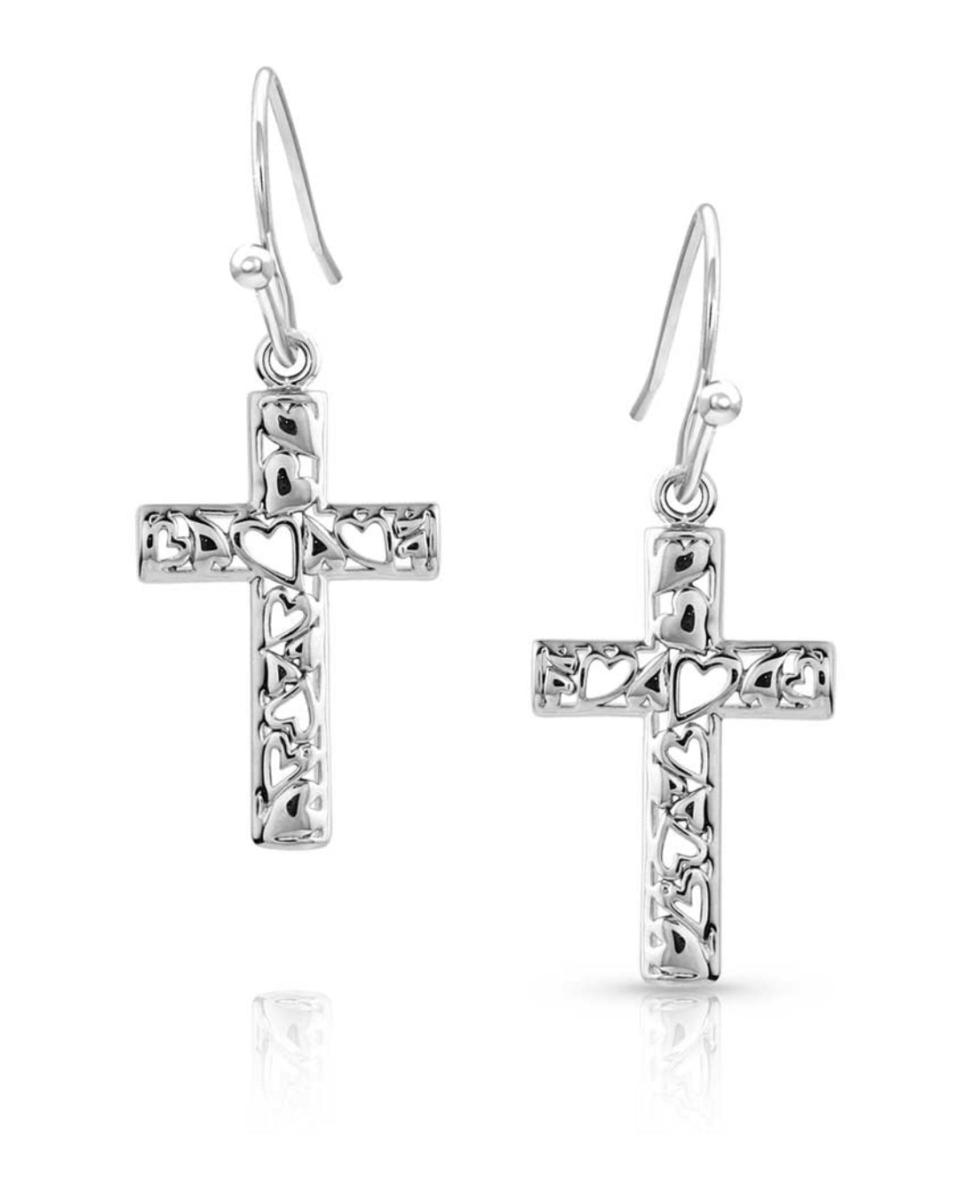 Heartfelt Faith Cross Earrings (ER5699)