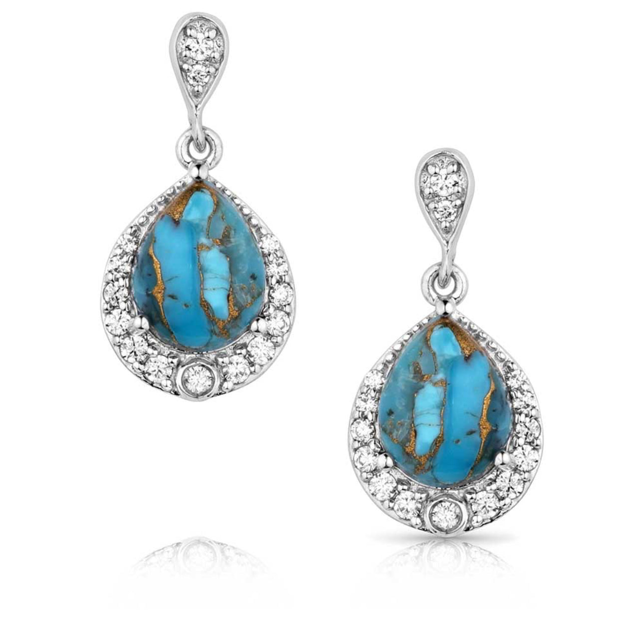 Blue Rivers Turquoise Earrings