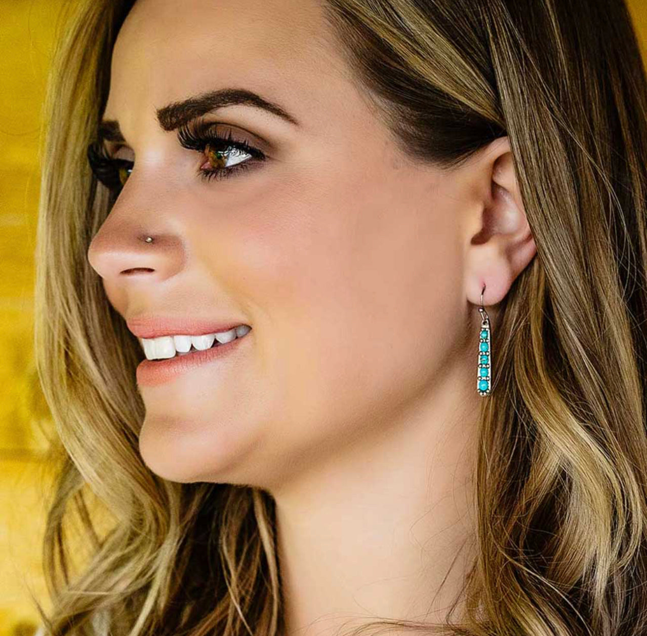 Turquoise Cascade Earrings (ER5719)