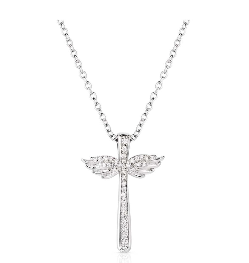 Wings of Faith Cross Necklace