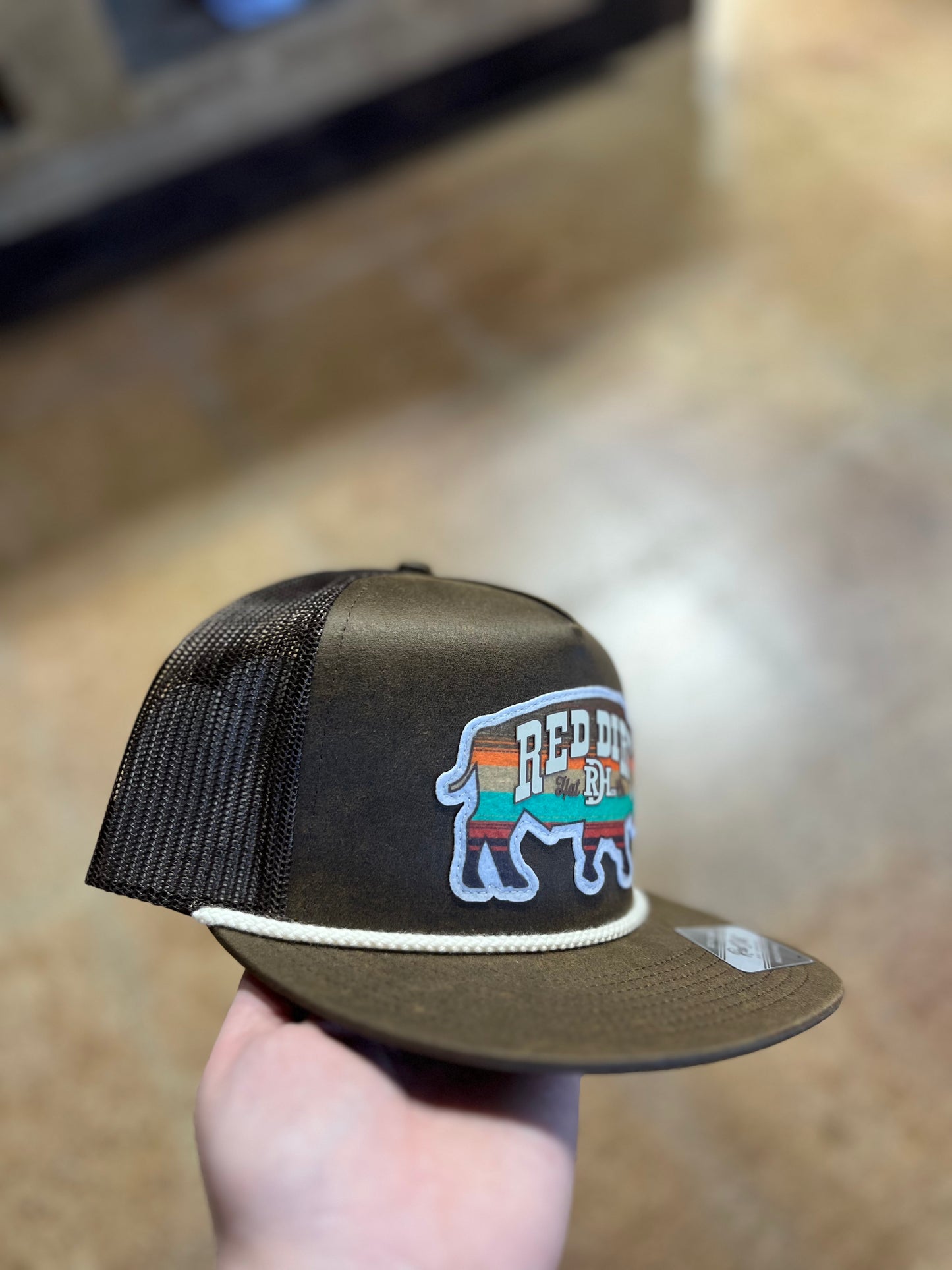 Rustic Bison Red Dirt Cap