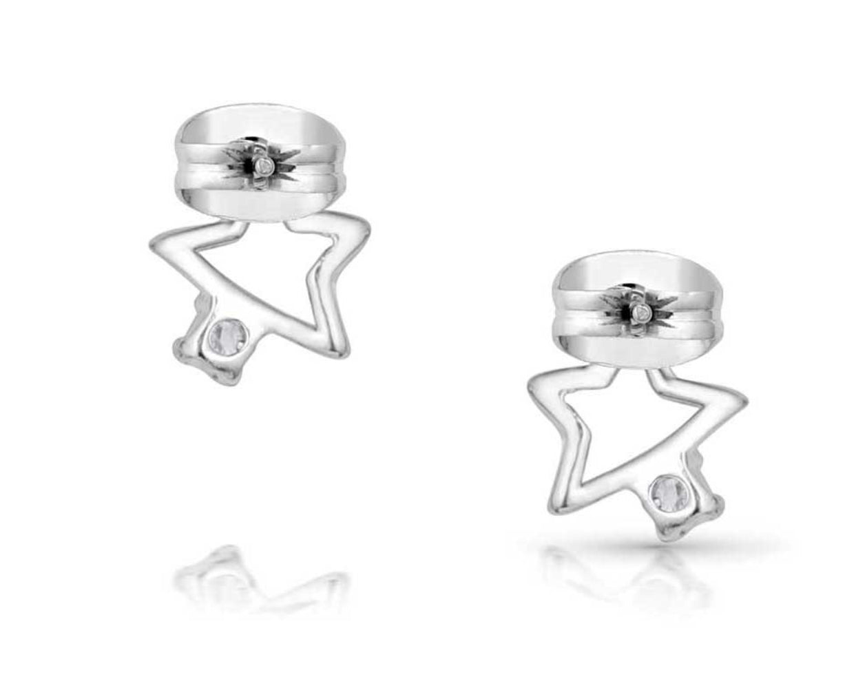 Single Star Crystal Earrings (ER5798)