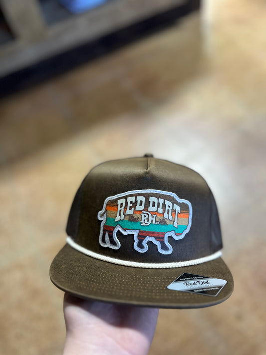 Rustic Bison Red Dirt Cap