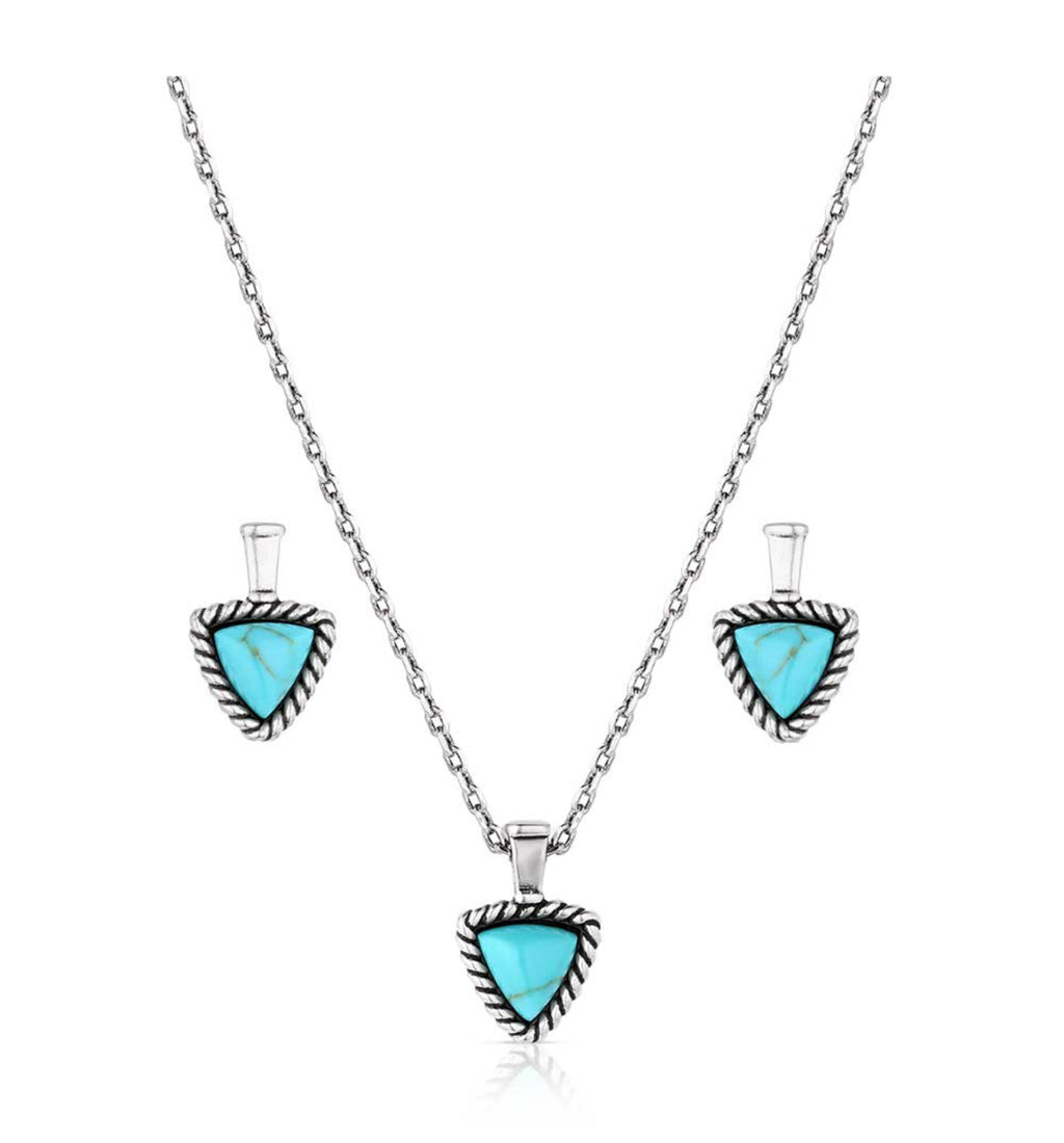 Braided Journey Turquoise Jewelry Set