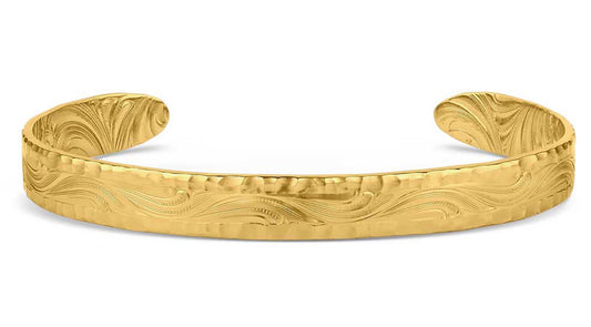 Timeless Treasure Chiseled Cuff Bracelet (BC5663G)