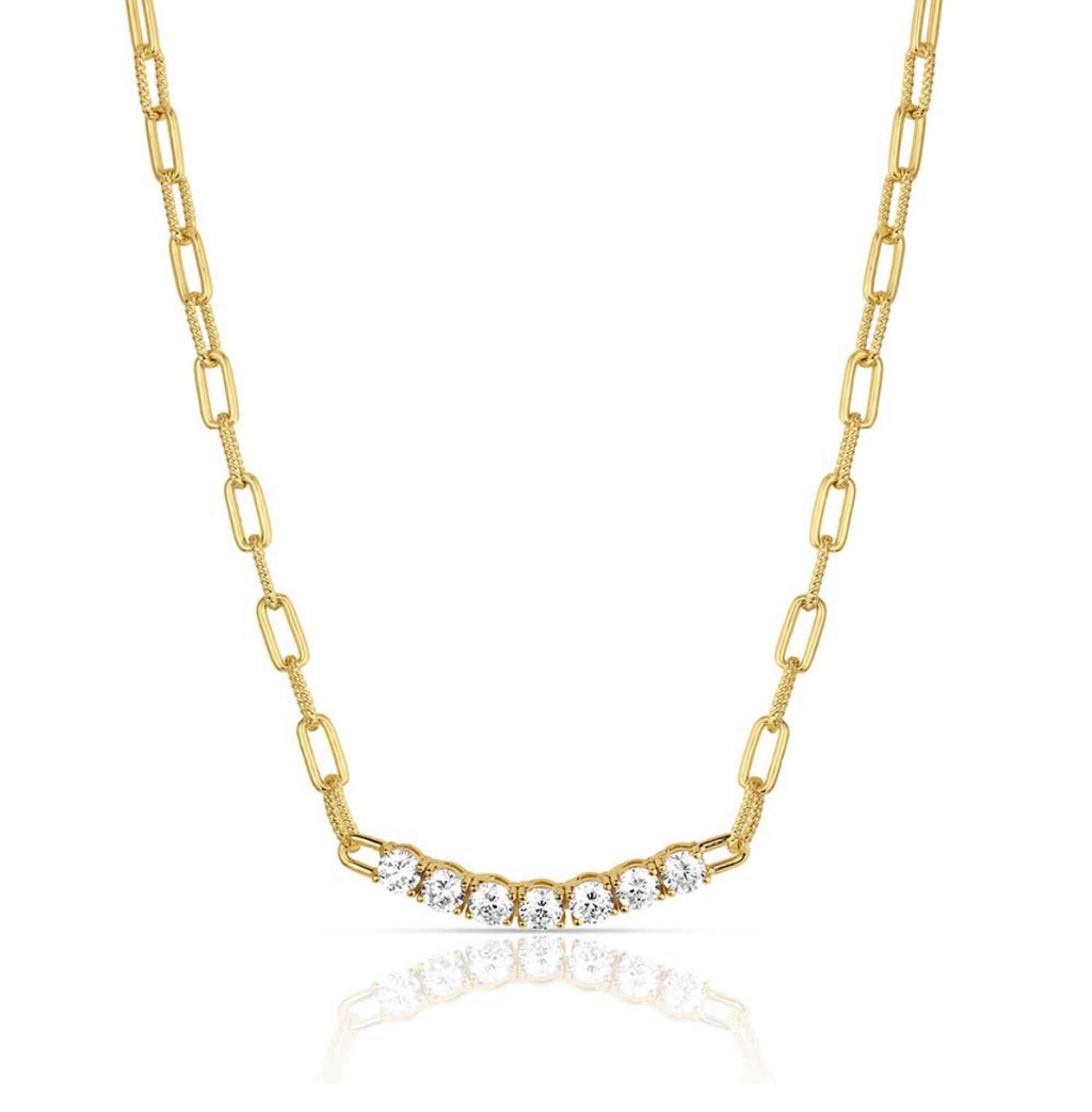 Sapphire Sky Bar Necklace