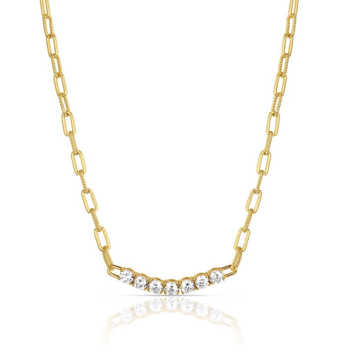 Sapphire Sky Bar Necklace