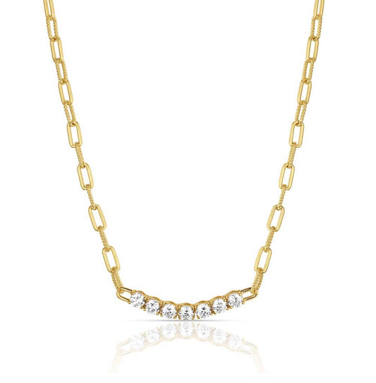 Sapphire Sky Bar Necklace