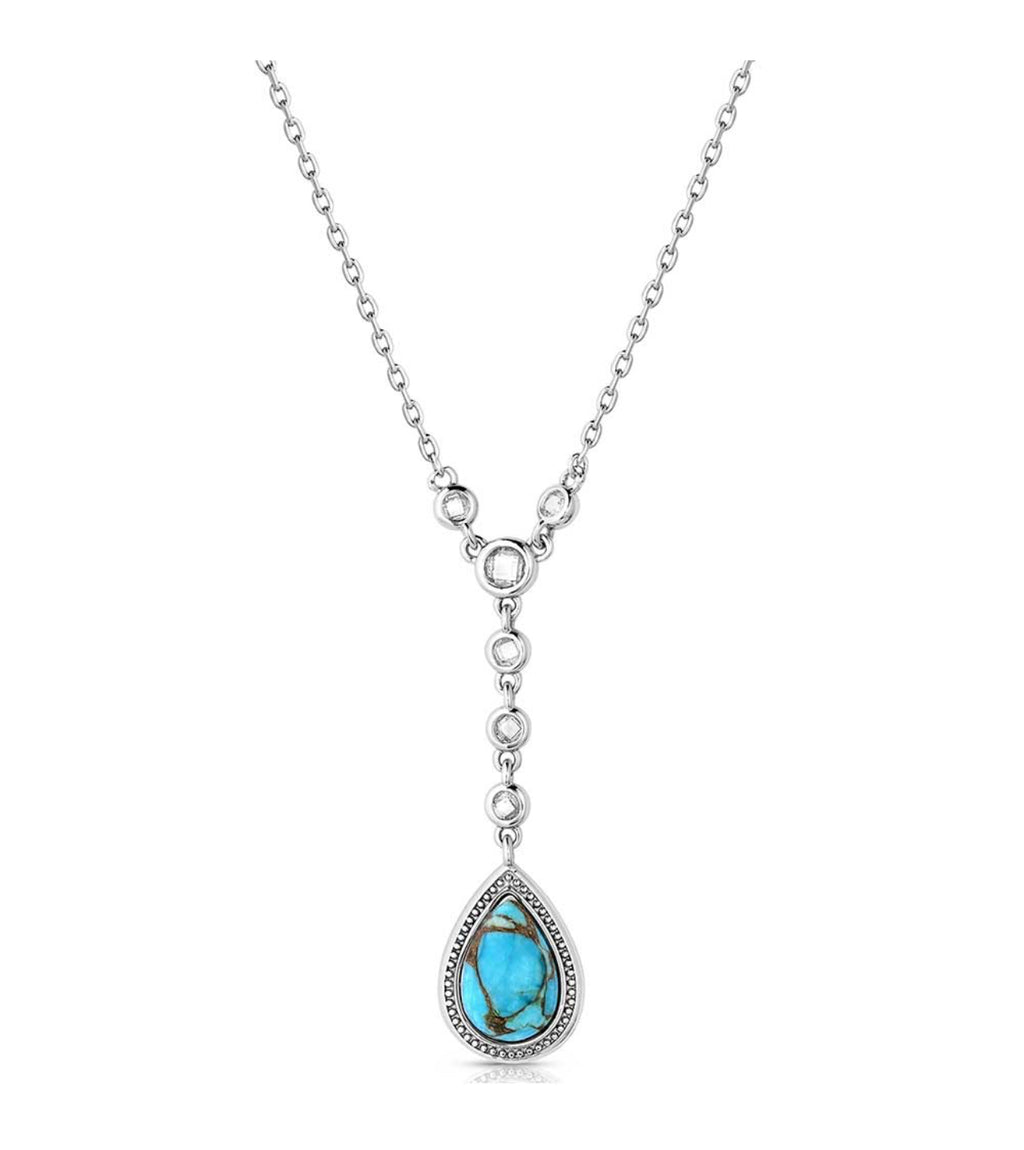 Delicate Cascade Turquoise Necklace
