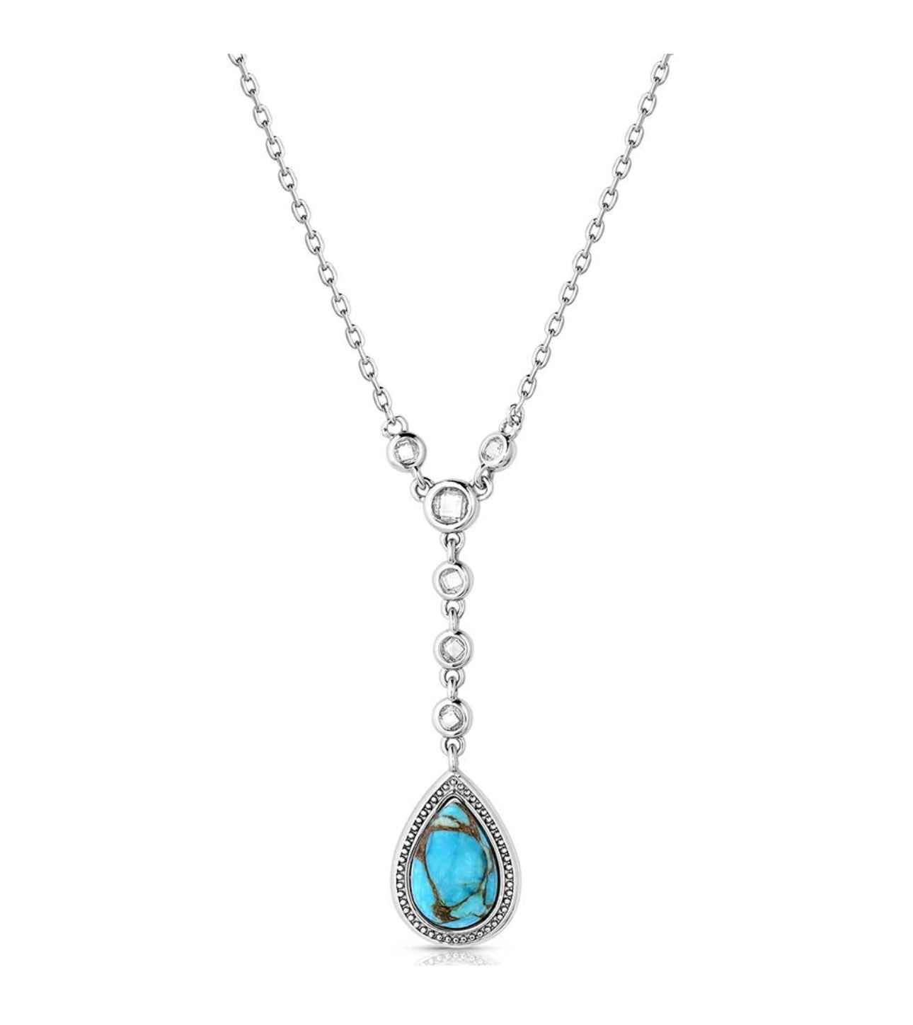Delicate Cascade Turquoise Necklace