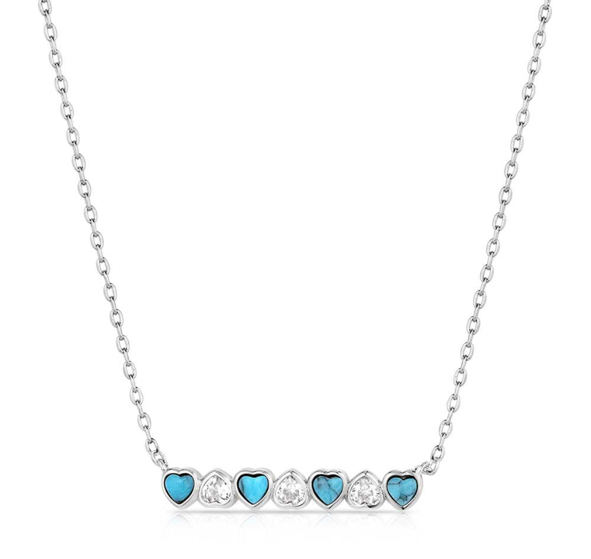 Alternating Hearts Necklace