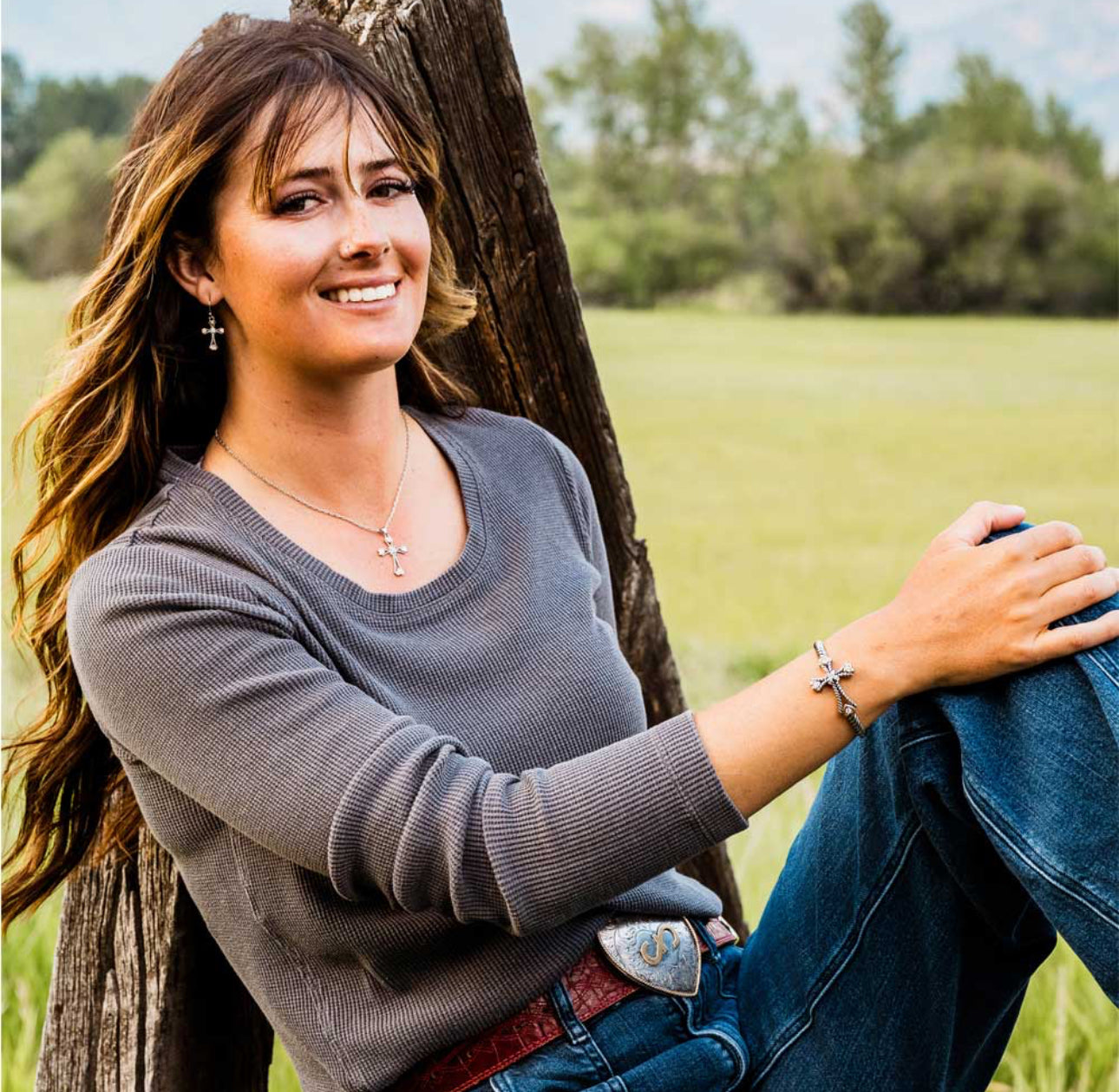 Faith in my Heart Cross Necklace