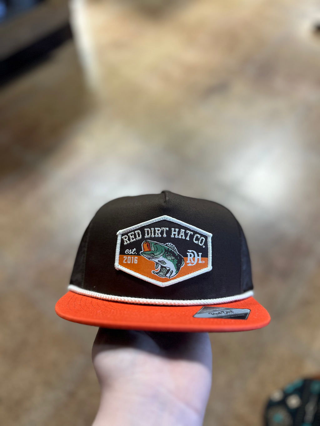 Brown Bass Red Dirt Cap