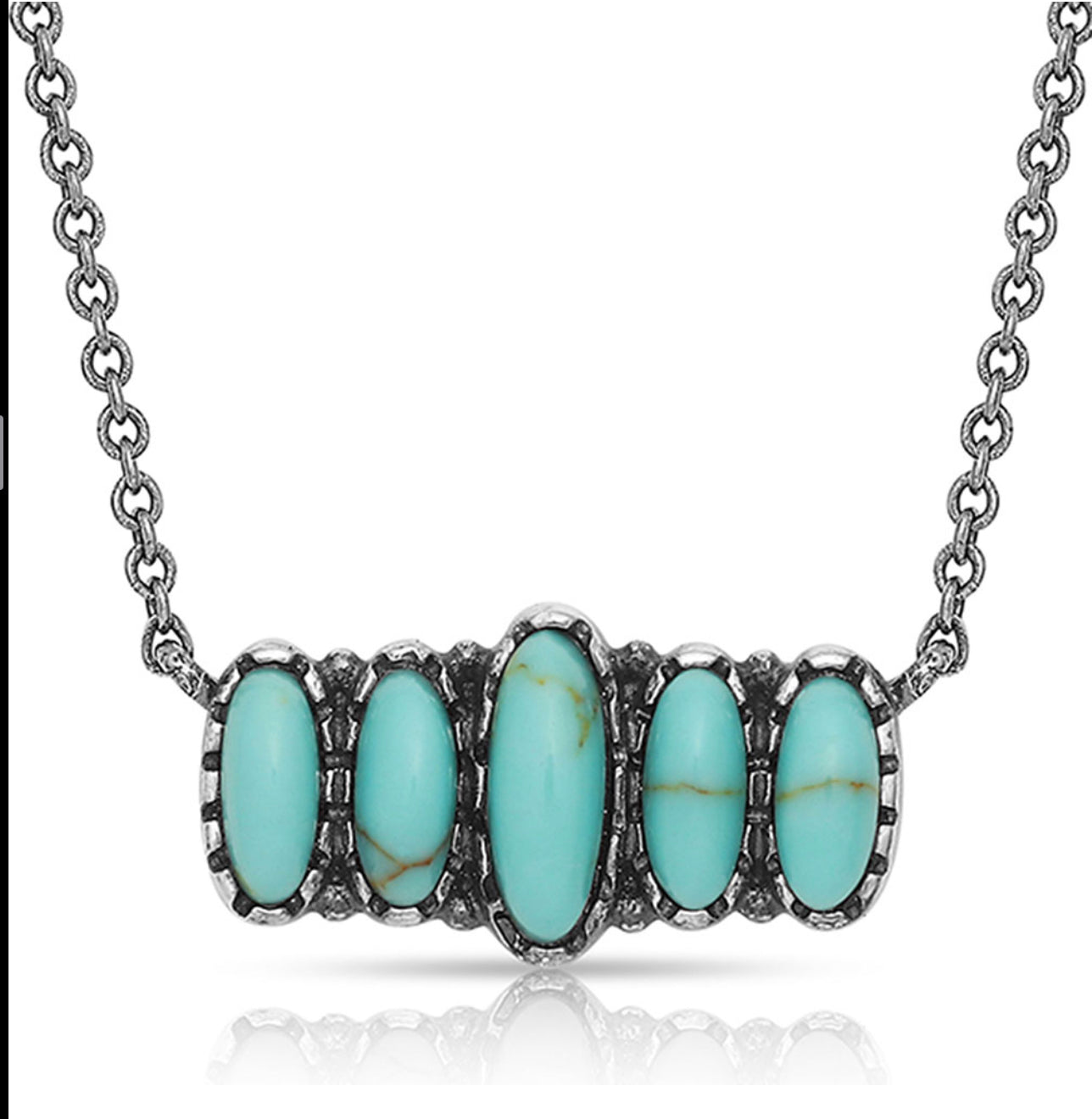 Turquoise Quint Bar Necklace (NC4772)
