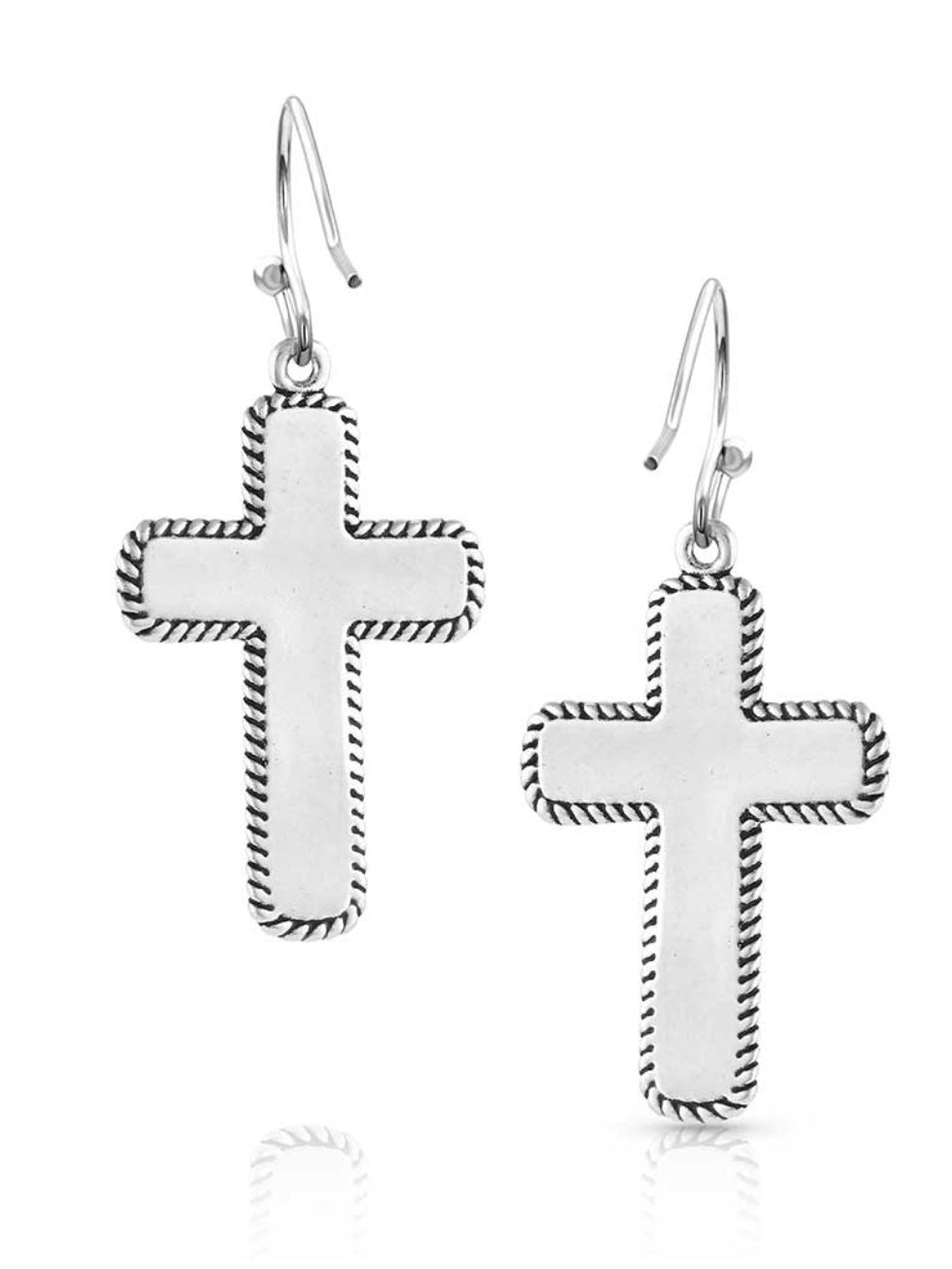 Faith on Point Turquoise Cross Earrings (ER5303)