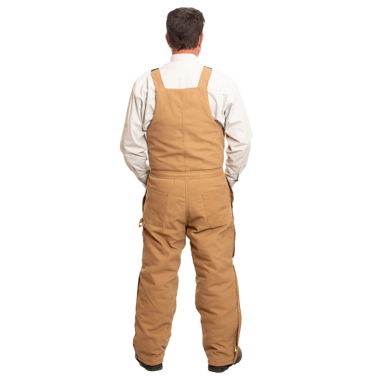 Wyoming Traders Canvas Bib Overalls with Quilted Lining