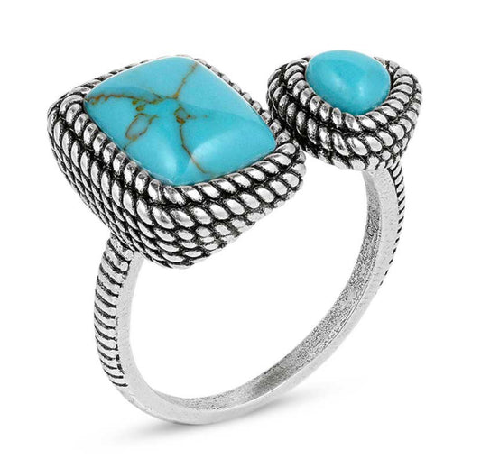 Split Decision Turquoise Ring (Rg5776)