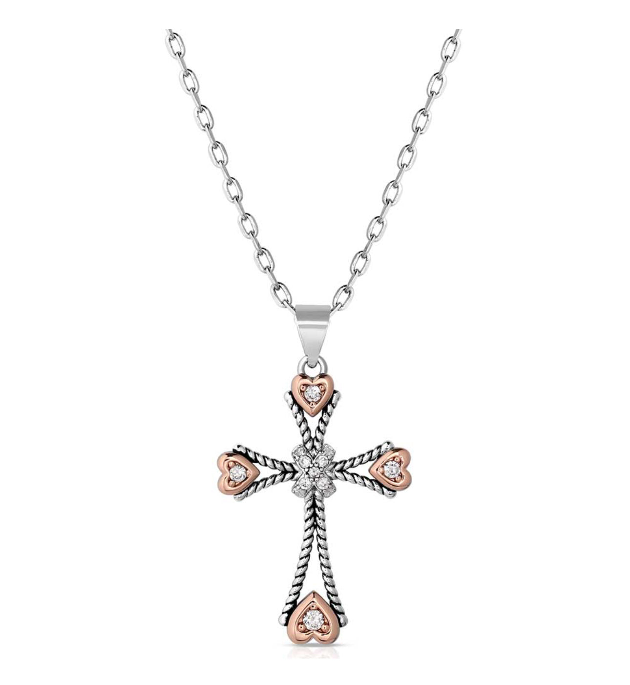 Faith in my Heart Cross Necklace