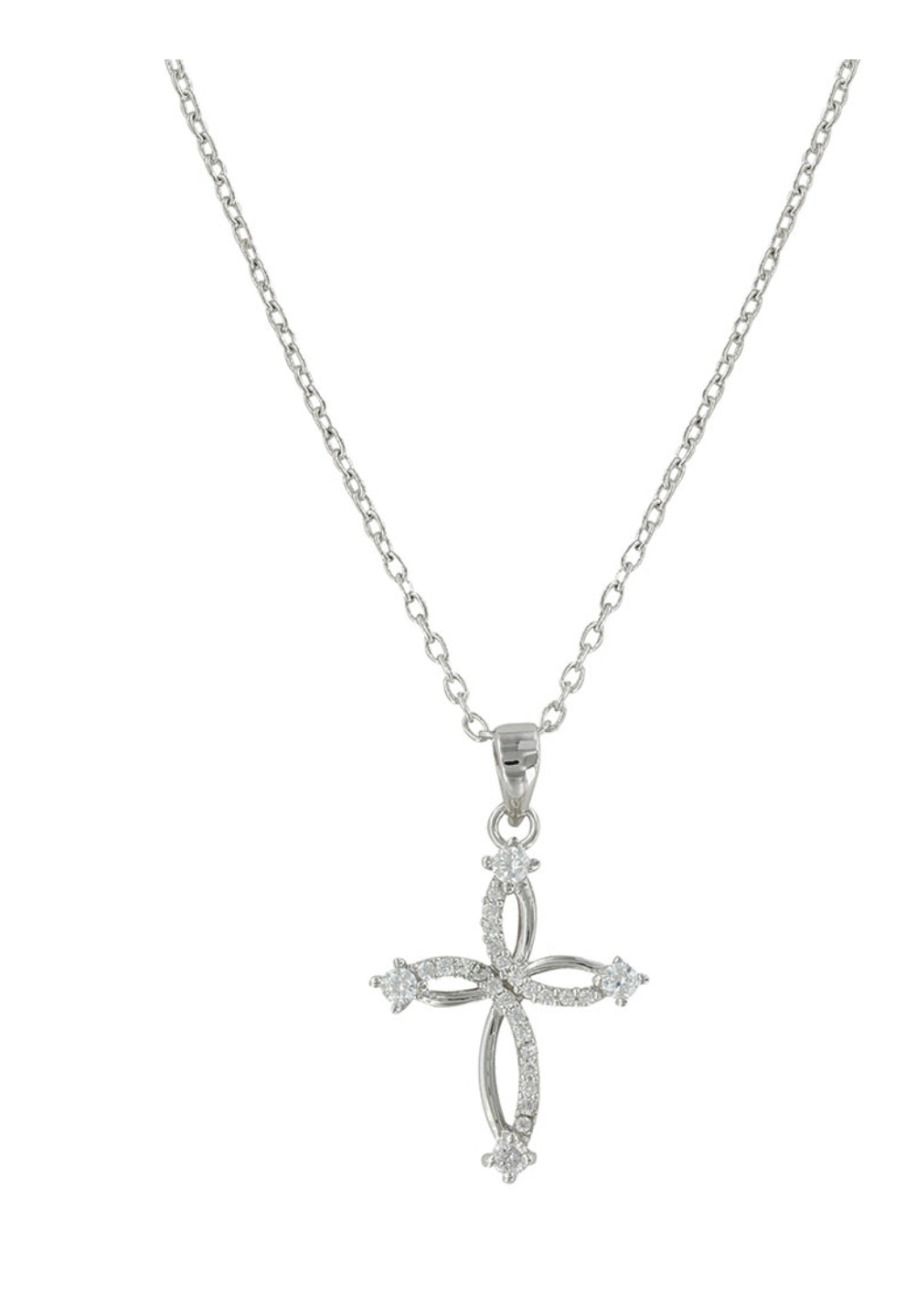 Tangled Arms Cross Necklace (NC3883)