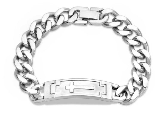 Devoted Faith Cross Cuban Link Bracelet