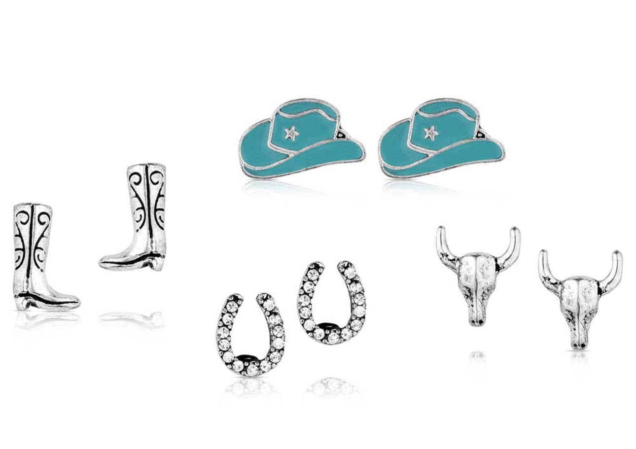 Boot Scootin Post Earring Set