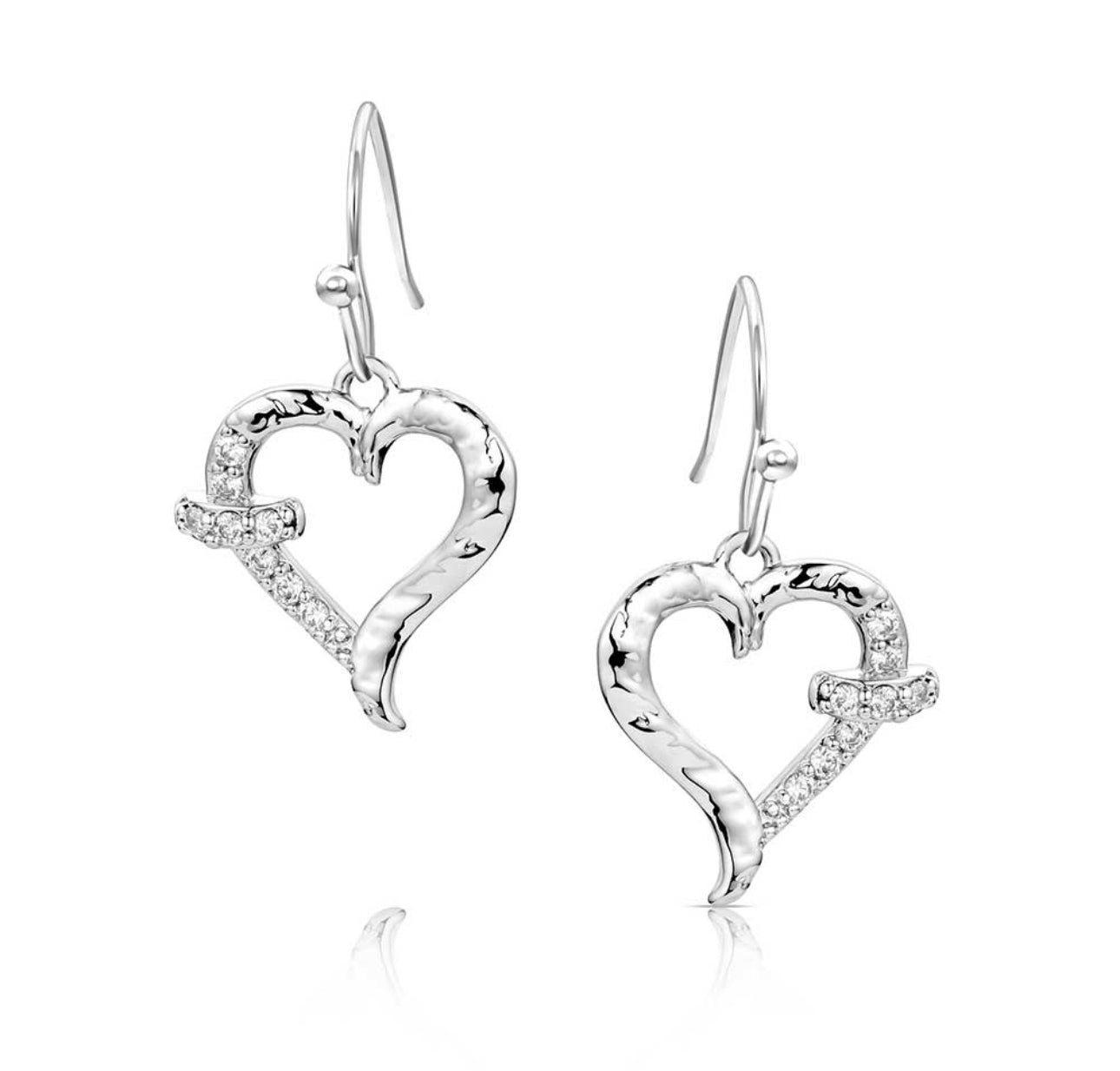 With Love Heart Earrings