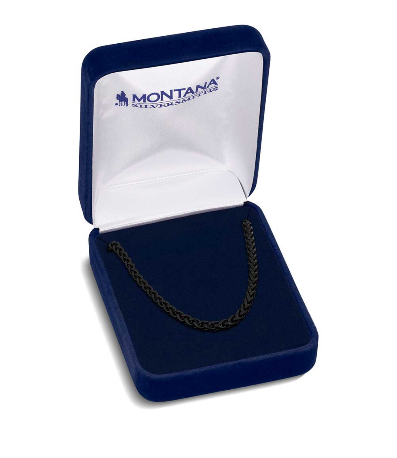 Midnight Onyx Wheat Chain Necklace