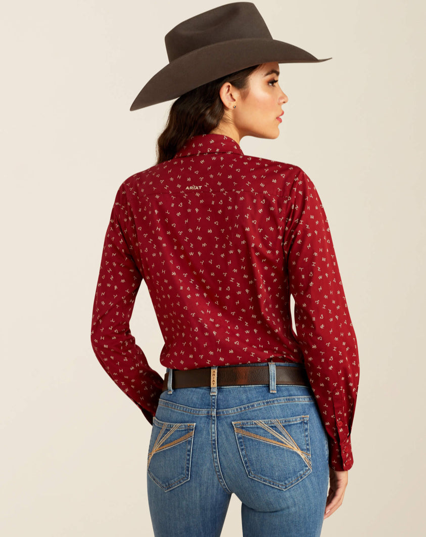 Kirby Long Sleeve Arait Women’s Button Up Shirt