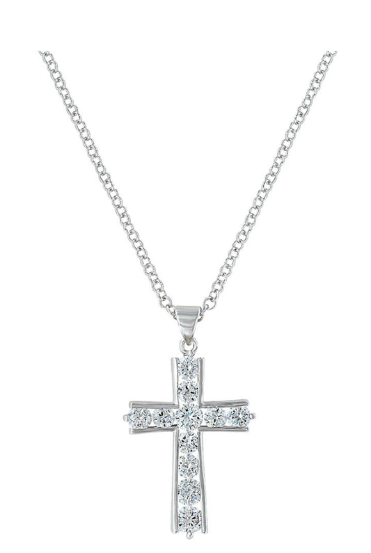 Round Brilliance Cross Necklace (NC3251)