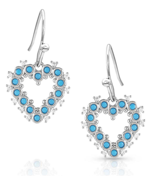 Deepest Love Blue Crystal Earrings (ER5507)