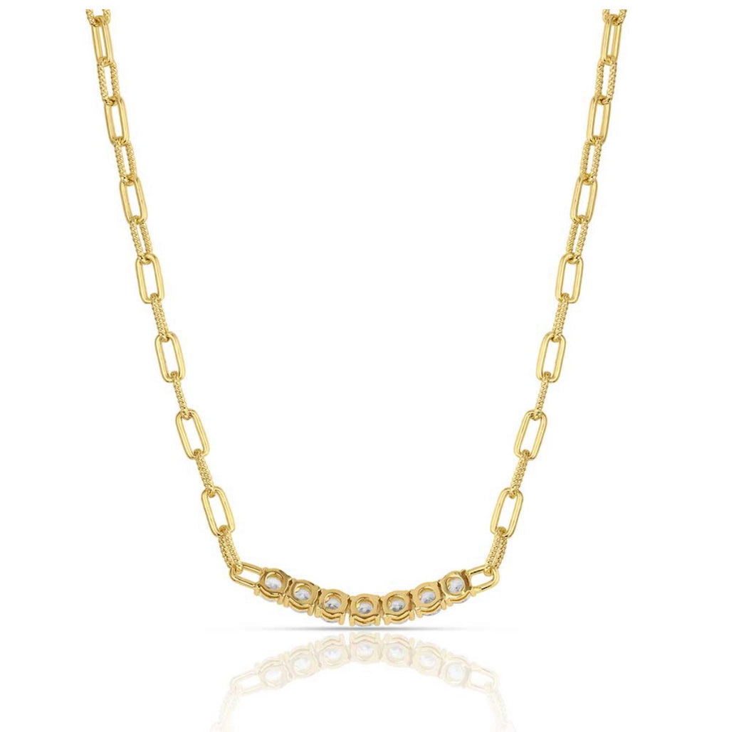 Sapphire Sky Bar Necklace