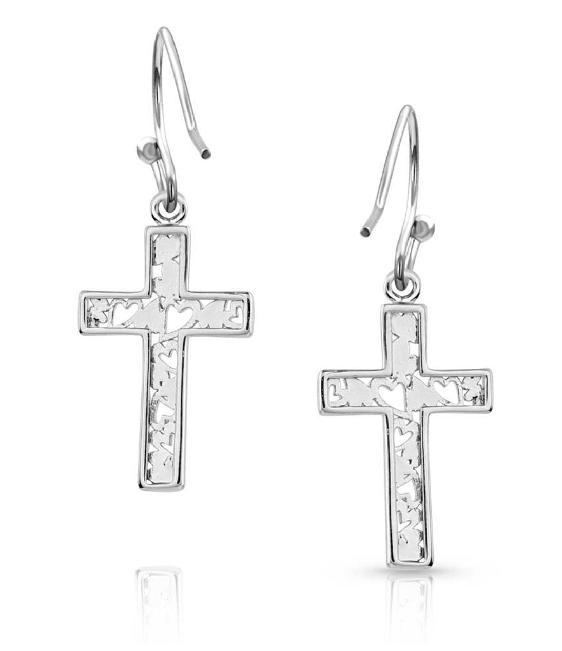 Heartfelt Faith Cross Earrings (ER5699)