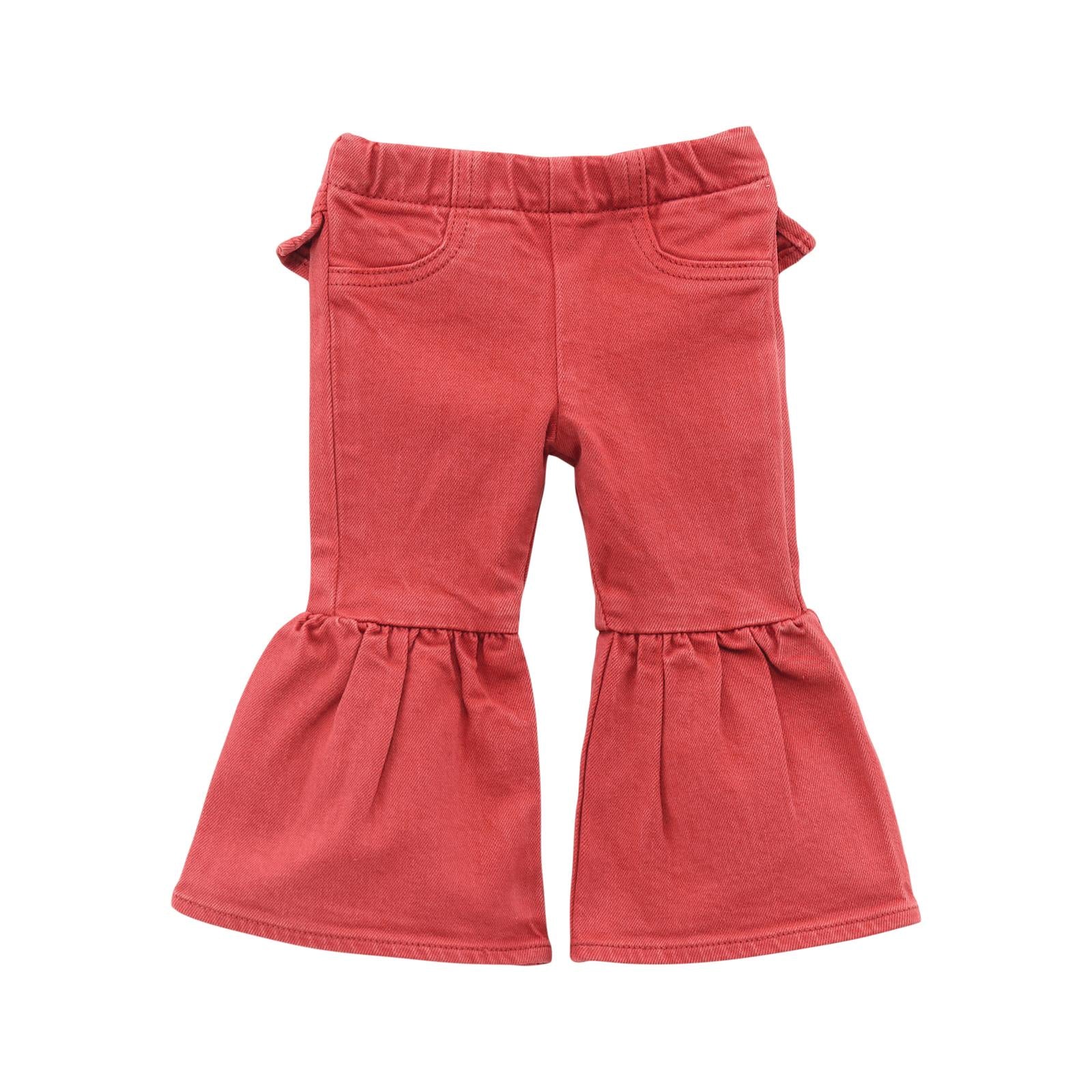 Wrangler® Baby Girl Flare Jean Chili
