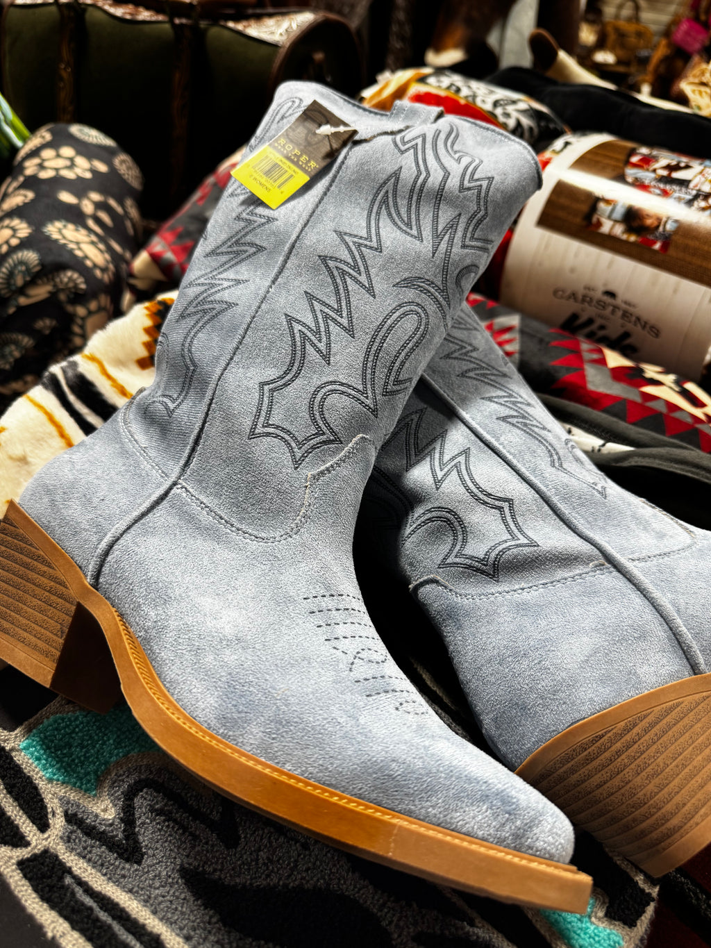 Dusty Denim Boots (3663)