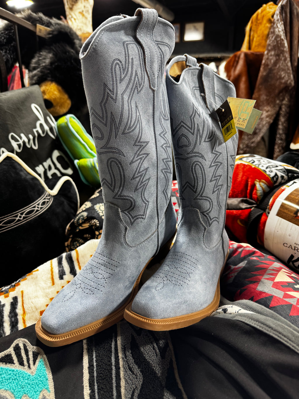 Dusty Denim Boots (3663)