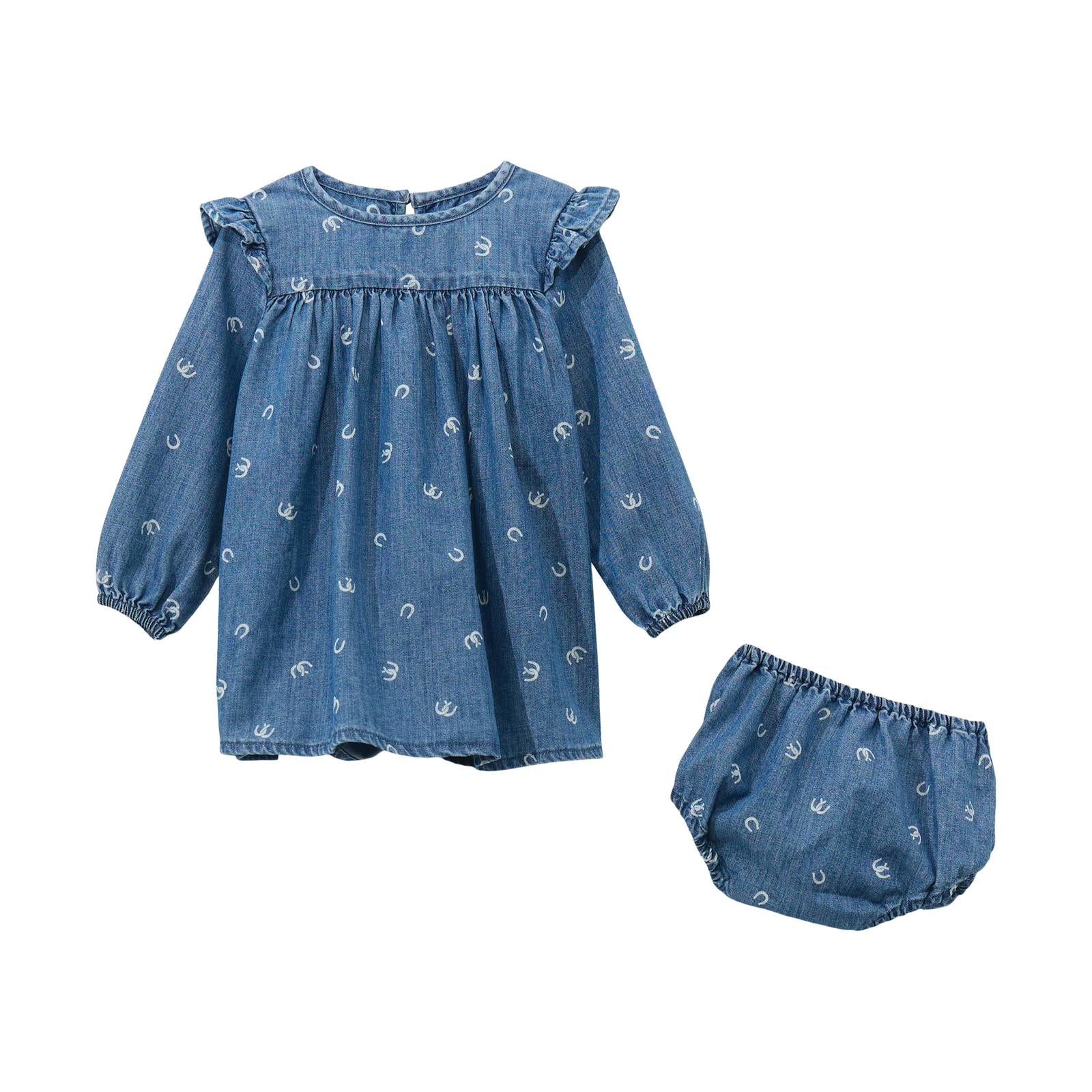 Wrangler® Baby Girl Trapeze Dress - Denim