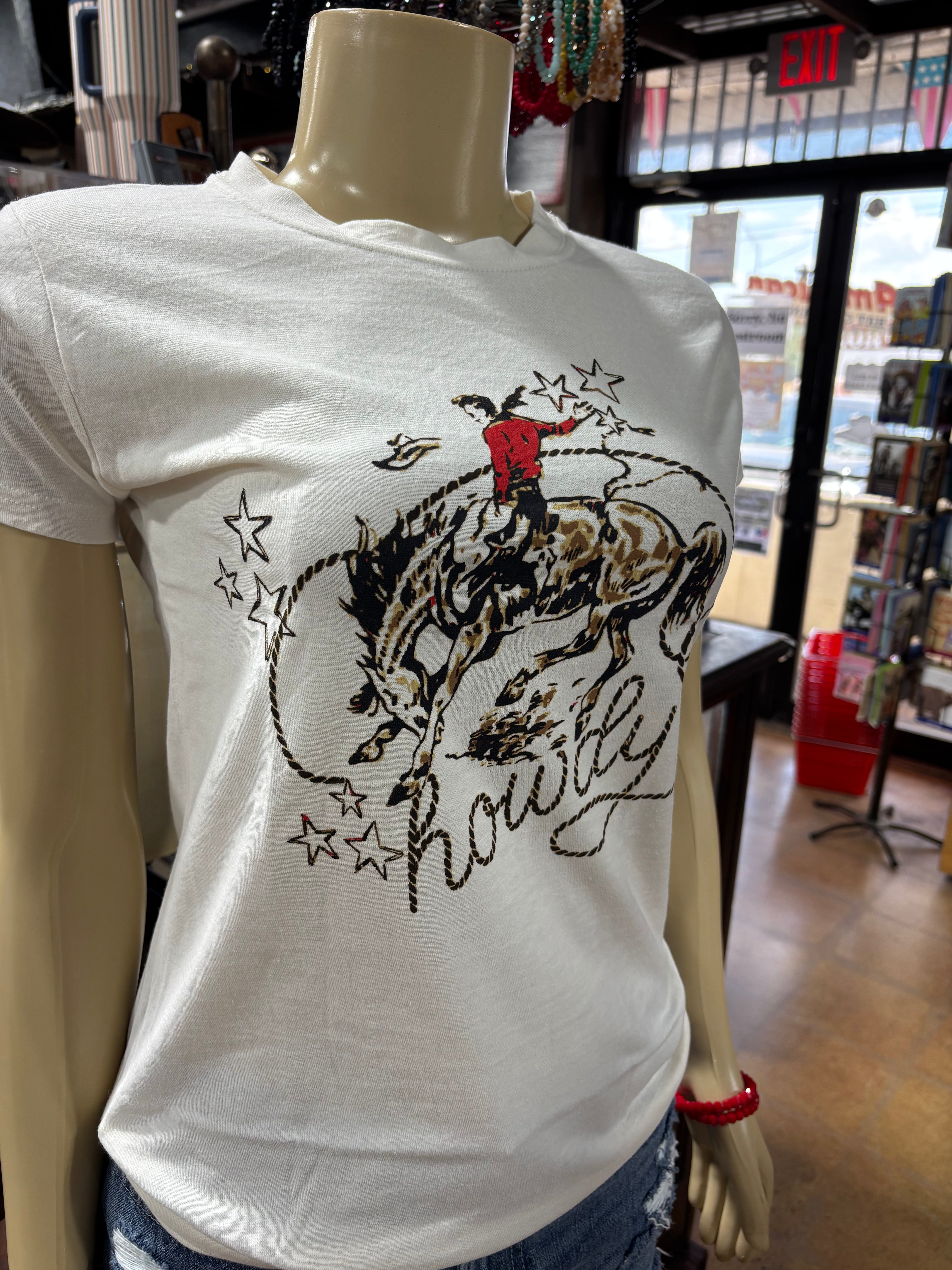 Rodeo Quincy  Howdy Go Lucky Tee