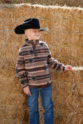 Boy’s Brown Aztec Pullover