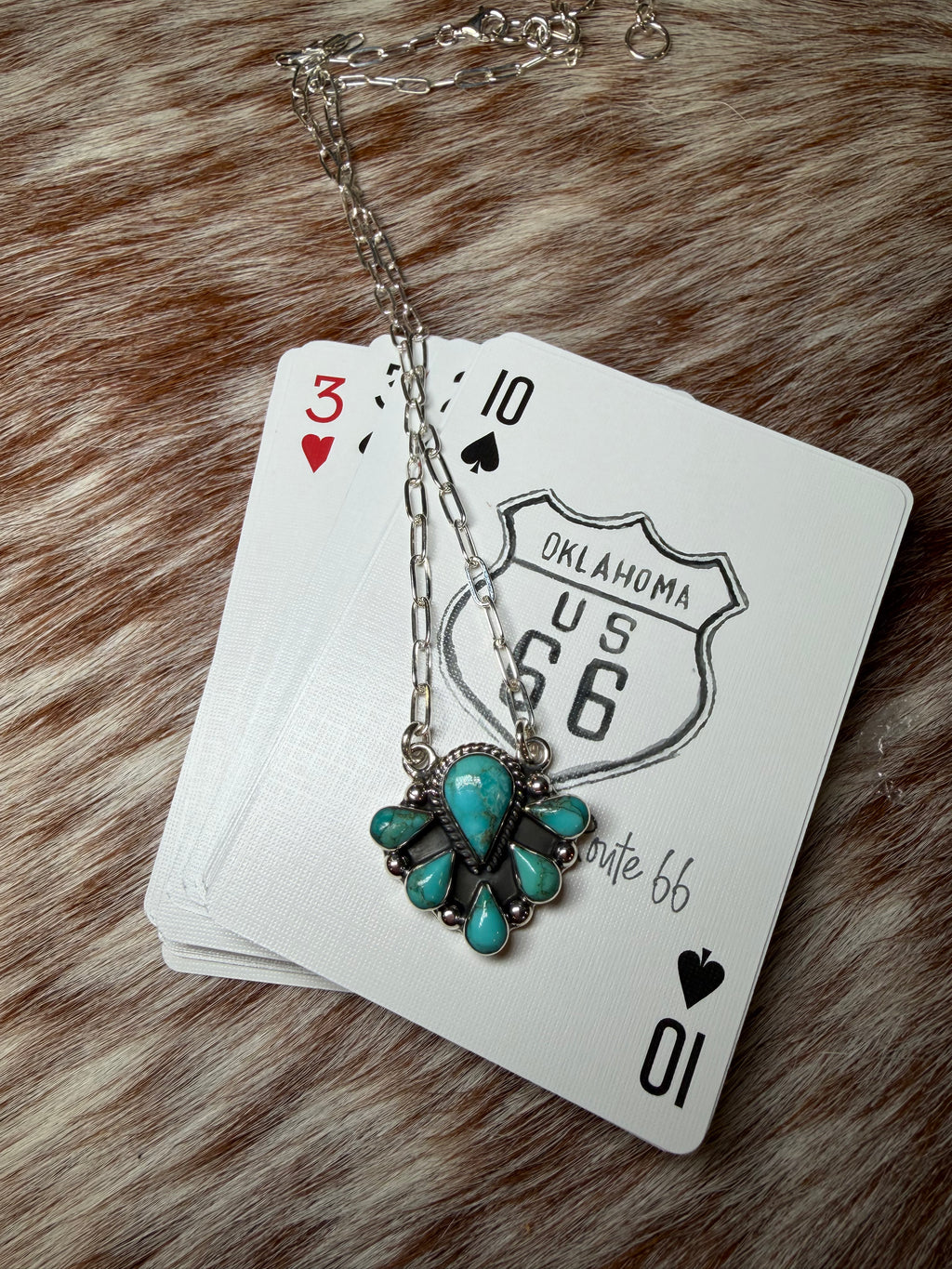 Teardrop Cluster Necklace