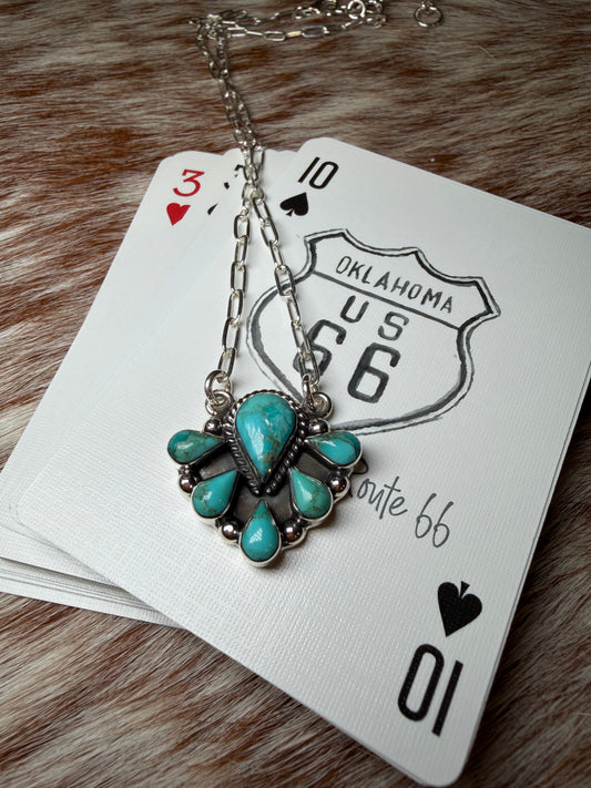 Teardrop Cluster Necklace