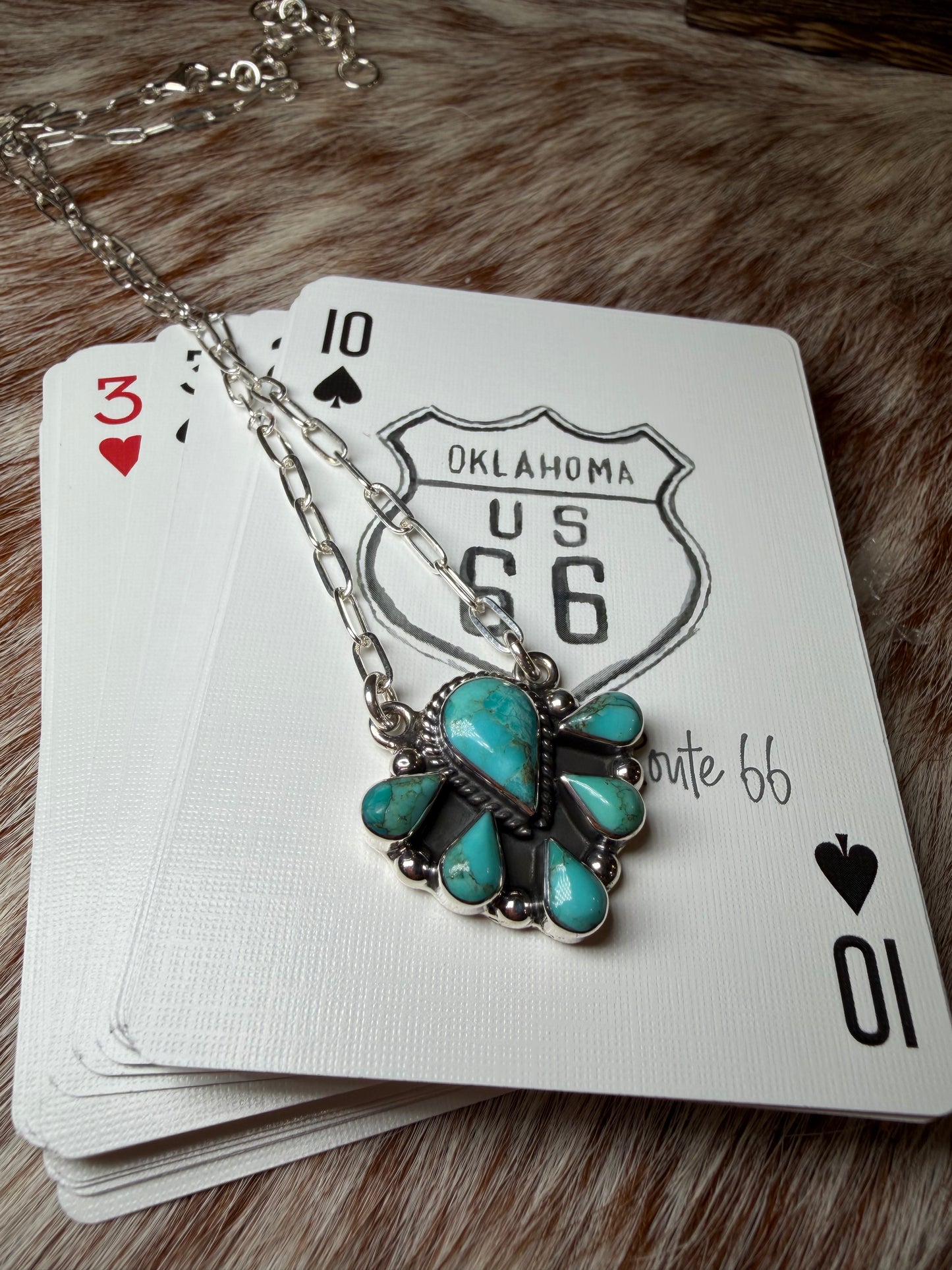 Teardrop Cluster Necklace