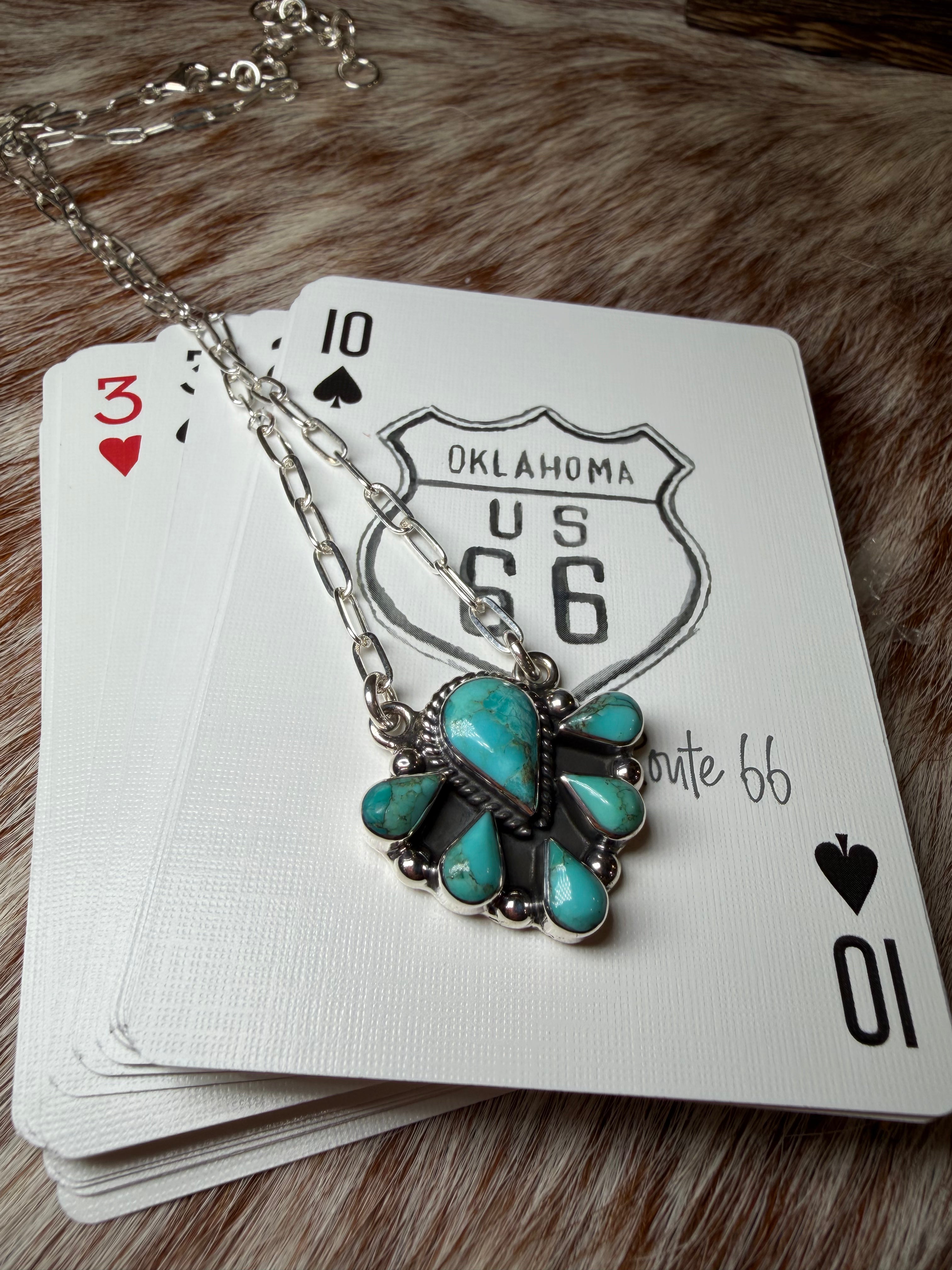 Teardrop Cluster Necklace