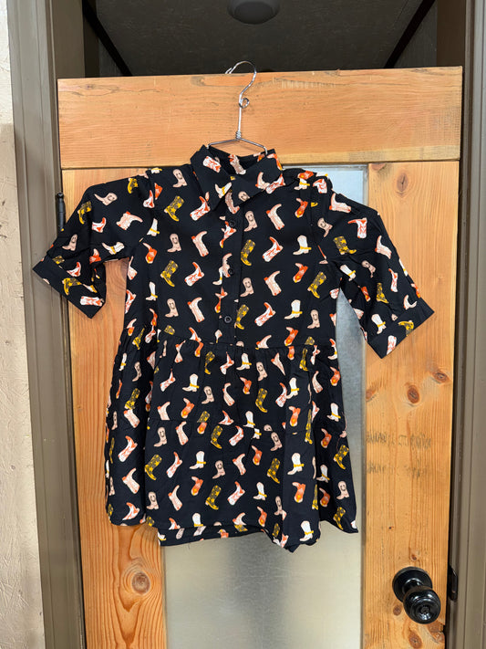Girls Boot Scootin’ Dress