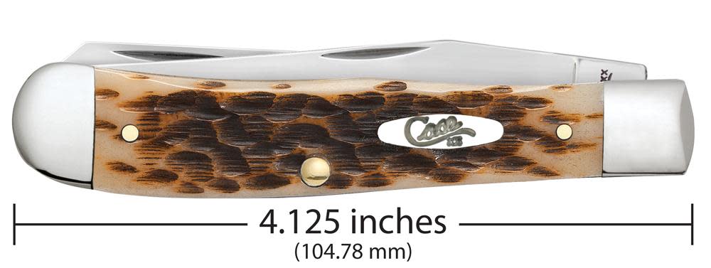 Peach Seed Jig Amber Bone Trapper with Clip (06540)
