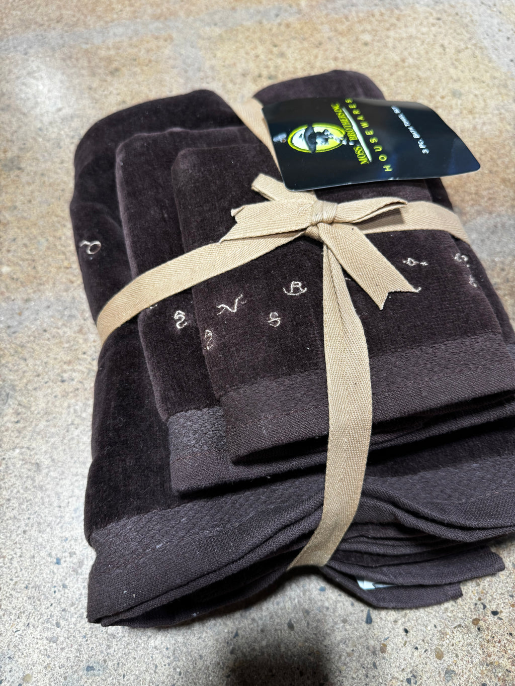 3 pc bath towel sets