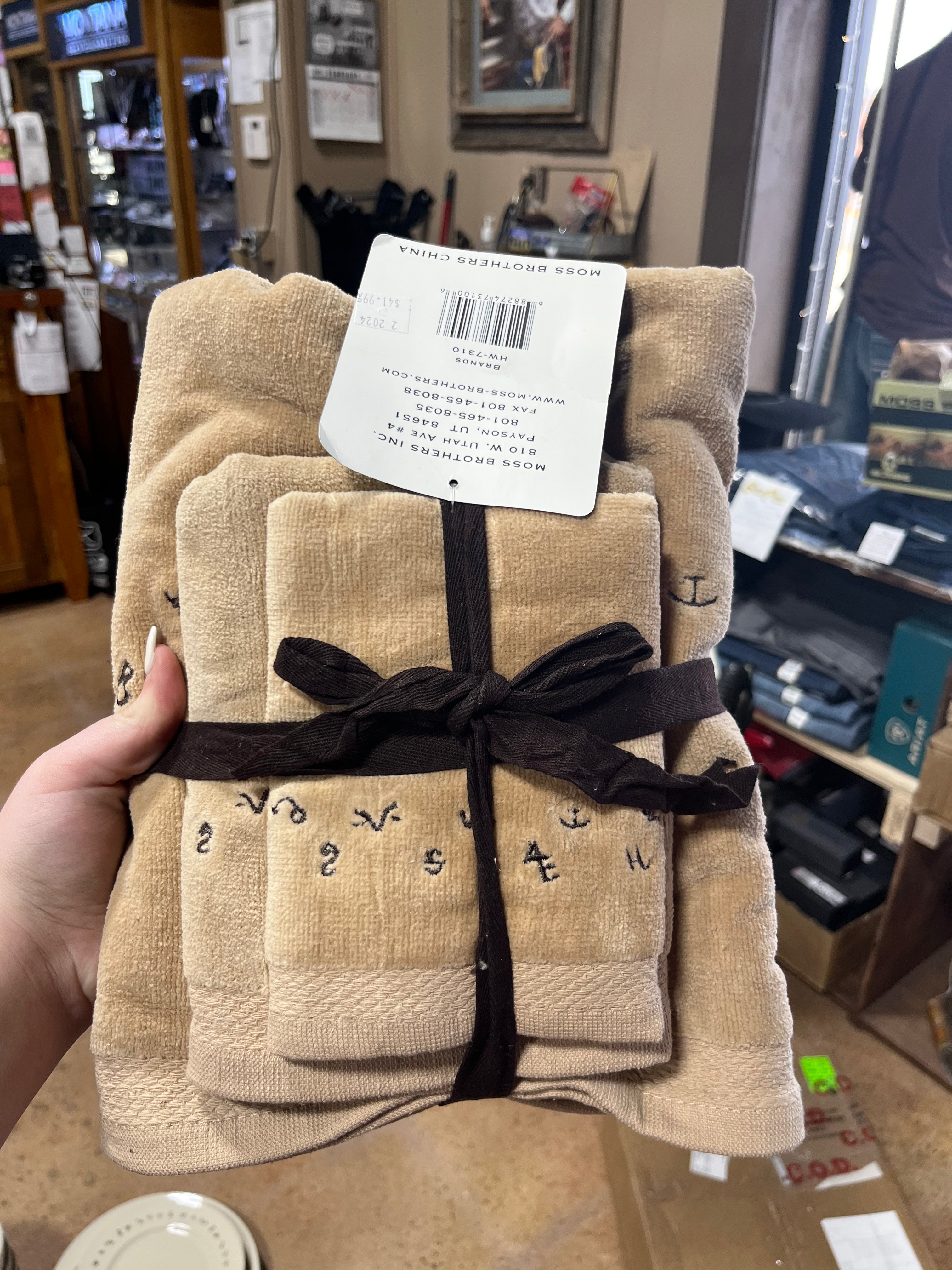 3 pc bath towel sets