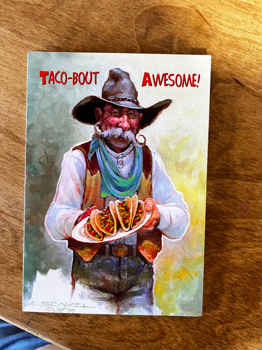 Thank You & Appreciation Card: Taco-bout Awesome!