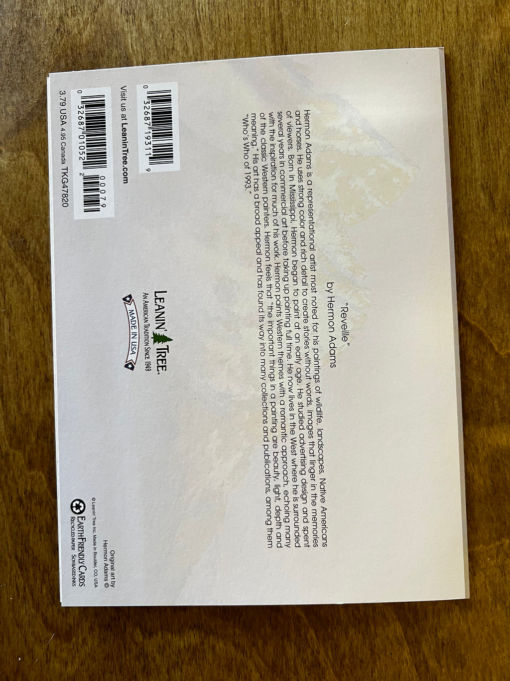 Reveille Thank you Card