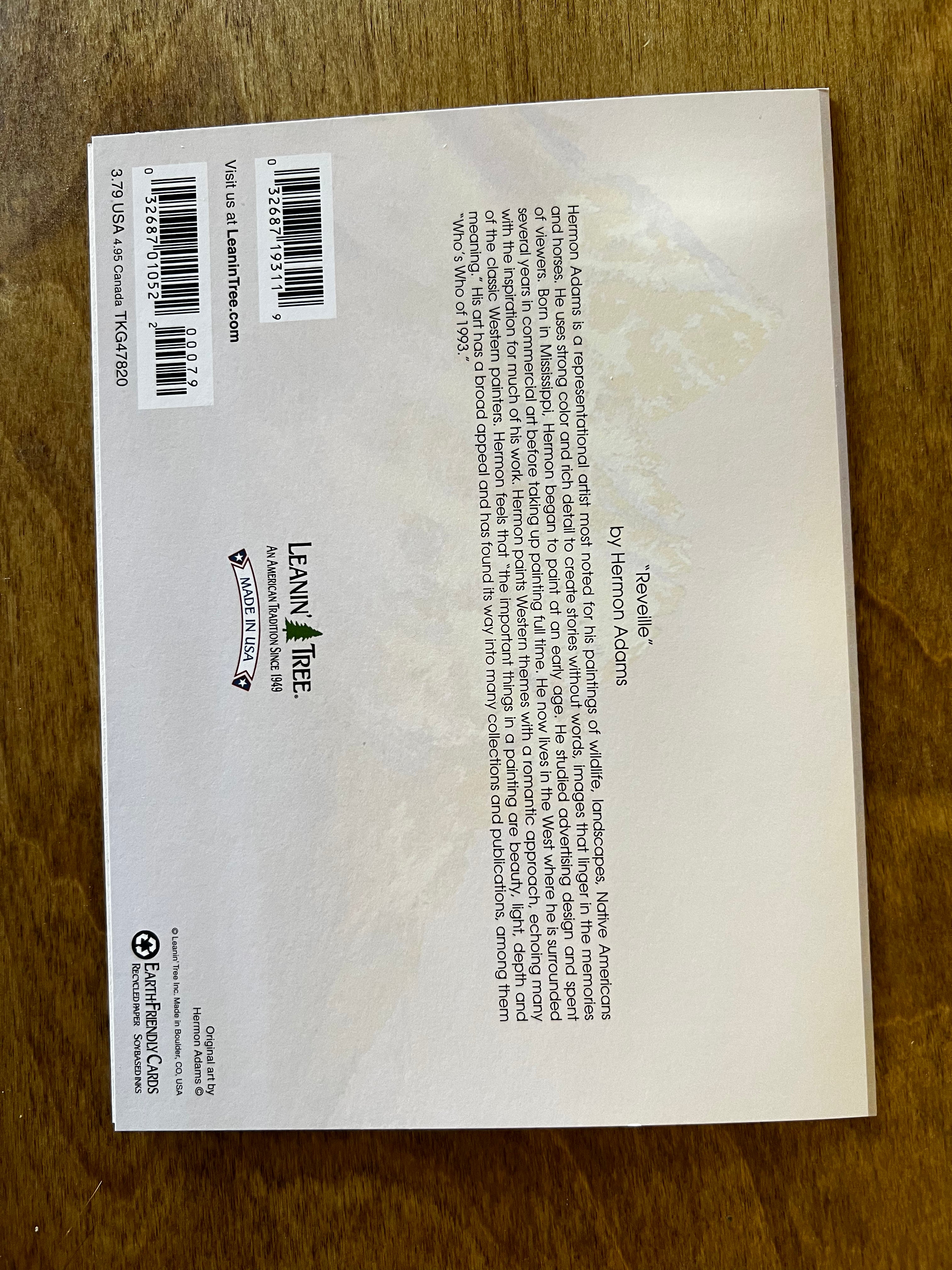 Reveille Thank you Card